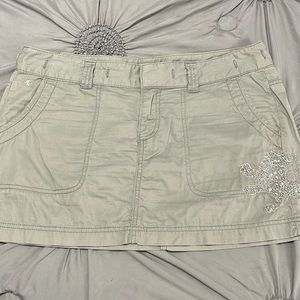 100% cotton Khaki skirt
